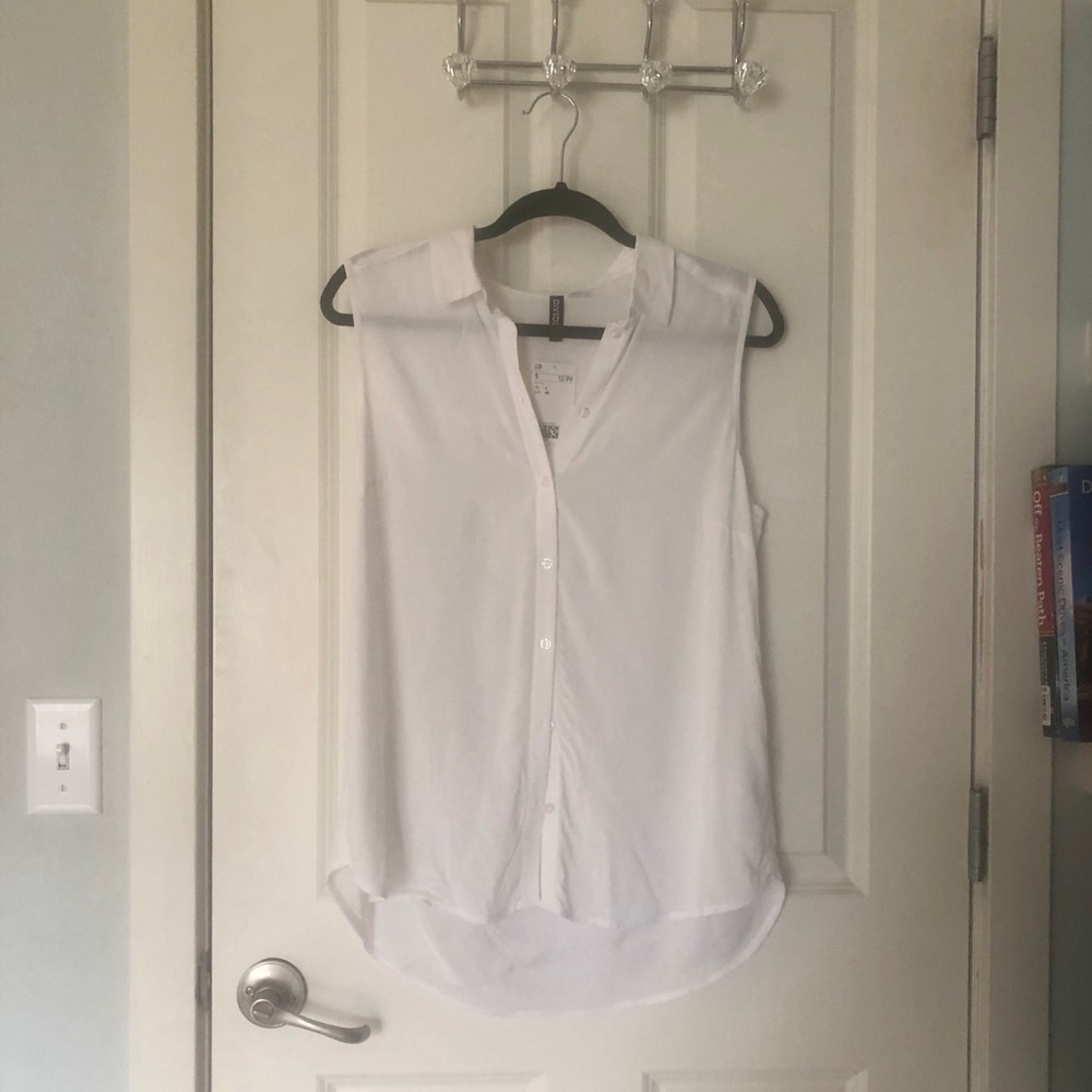 Button down tank top